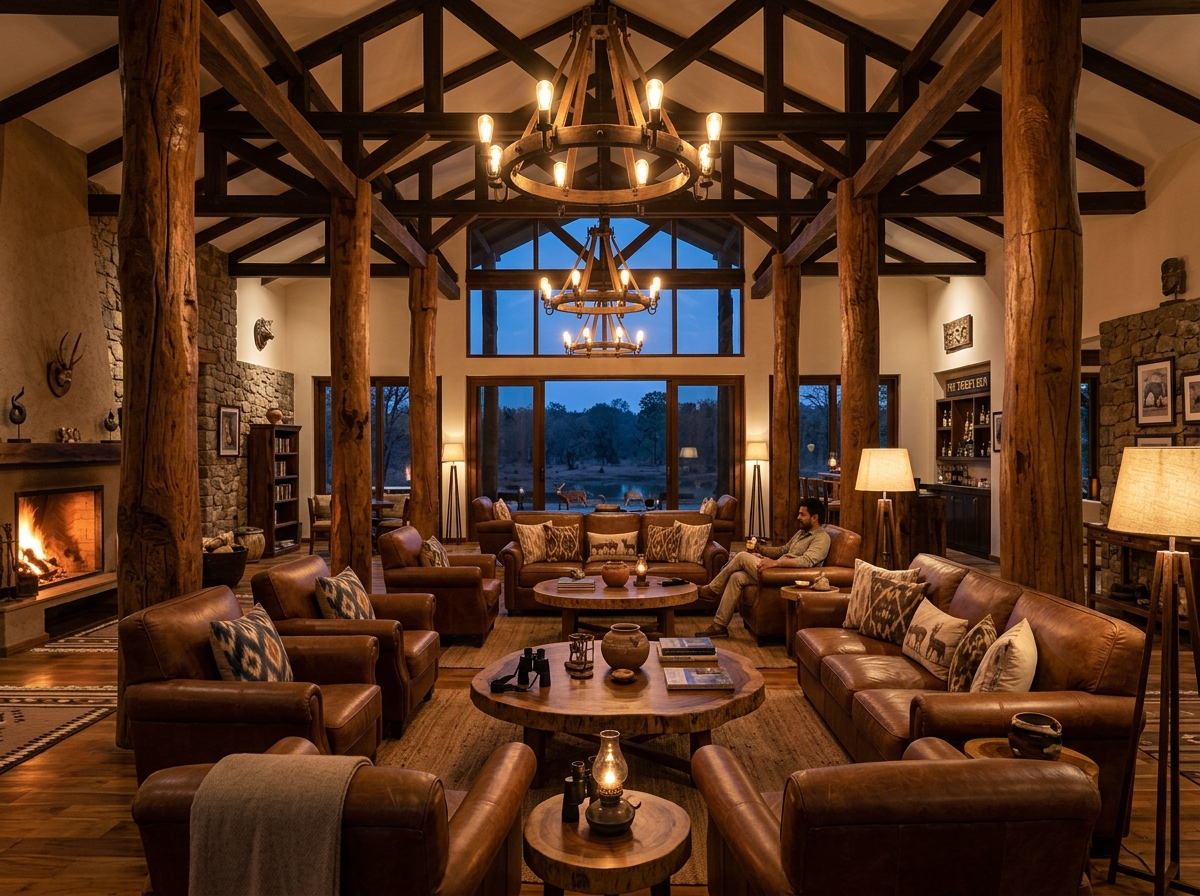 Luxury Safari Resort Interior in Tadoba